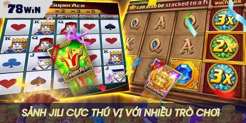 Sảnh chơi có kho game thú vị, không lo nhàm chán