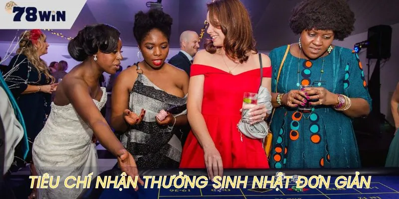Tiêu chí đơn giản nhận quà thưởng sinh nhật từ hệ thống