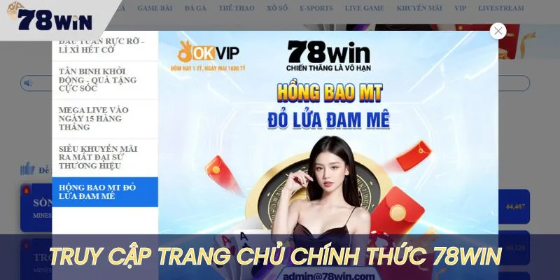 Vào trang chủ chính thức hệ thống để chống lừa đảo